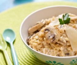 « Blésotto » : Blé comme un risotto aux champignons et parmesan frais