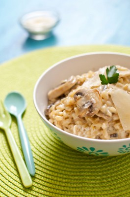 « Blésotto » : Blé comme un risotto aux champignons et parmesan frais