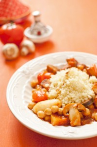 Couscous végétarien aux champignons