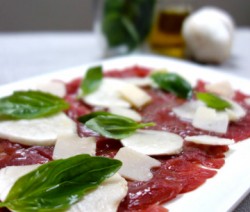 Carpacio de Boeuf et champignons