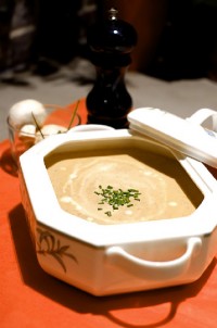 Crême de champignons et potimarron