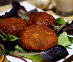 Croustillants de champignons mozzarelle et basilic